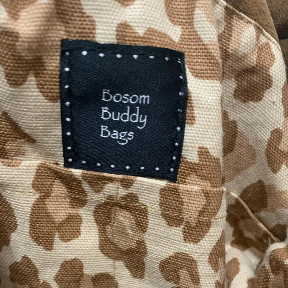 Bosom Buddy Bags Big Hobo Tote Slouchy Bag Vegan Suede 14”x18”